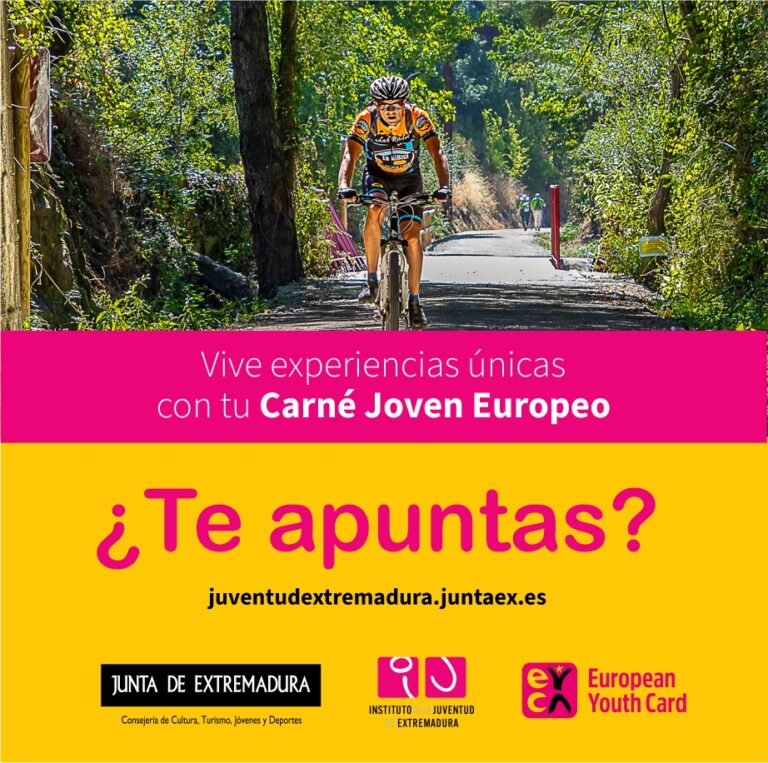 El IJEX promueve una campaña para fomentar el turismo en Extremadura entre los titulares del Carné Joven Europeo