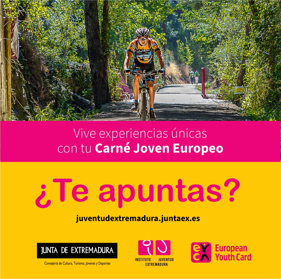 El IJEX promueve una campaña para fomentar el turismo en Extremadura entre los titulares del Carné Joven Europeo