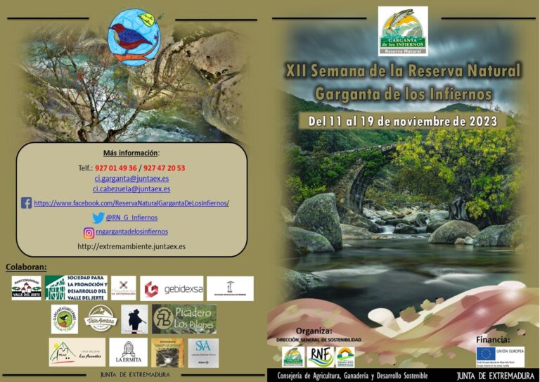 La XII Semana de la Reserva Natural de la Garganta de los Infiernos se celebra del 11 al 19 de noviembre en el Valle del Jerte