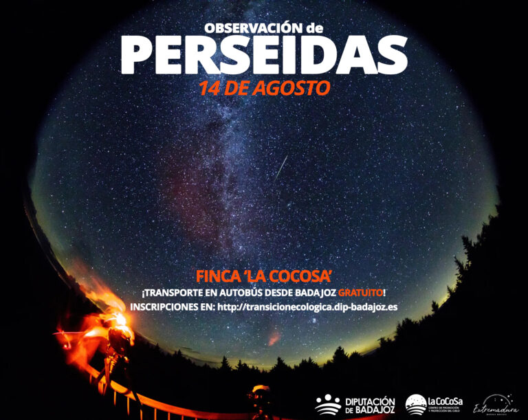 El espectáculo de las Perseidas se podrá ver desde la Finca La Cocosa el próximo 14 de agosto
