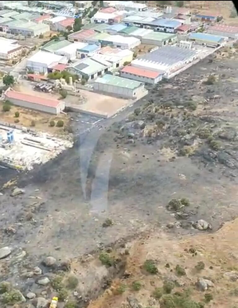 Controlado el incendio forestal declarado en Malpartida de Cáceres