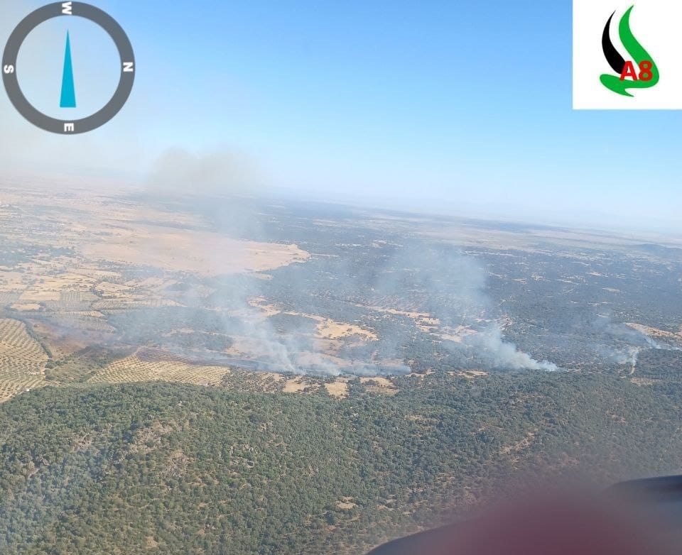 El Plan Infoex desactiva el nivel 1 en el incendio de Torre de Santa María