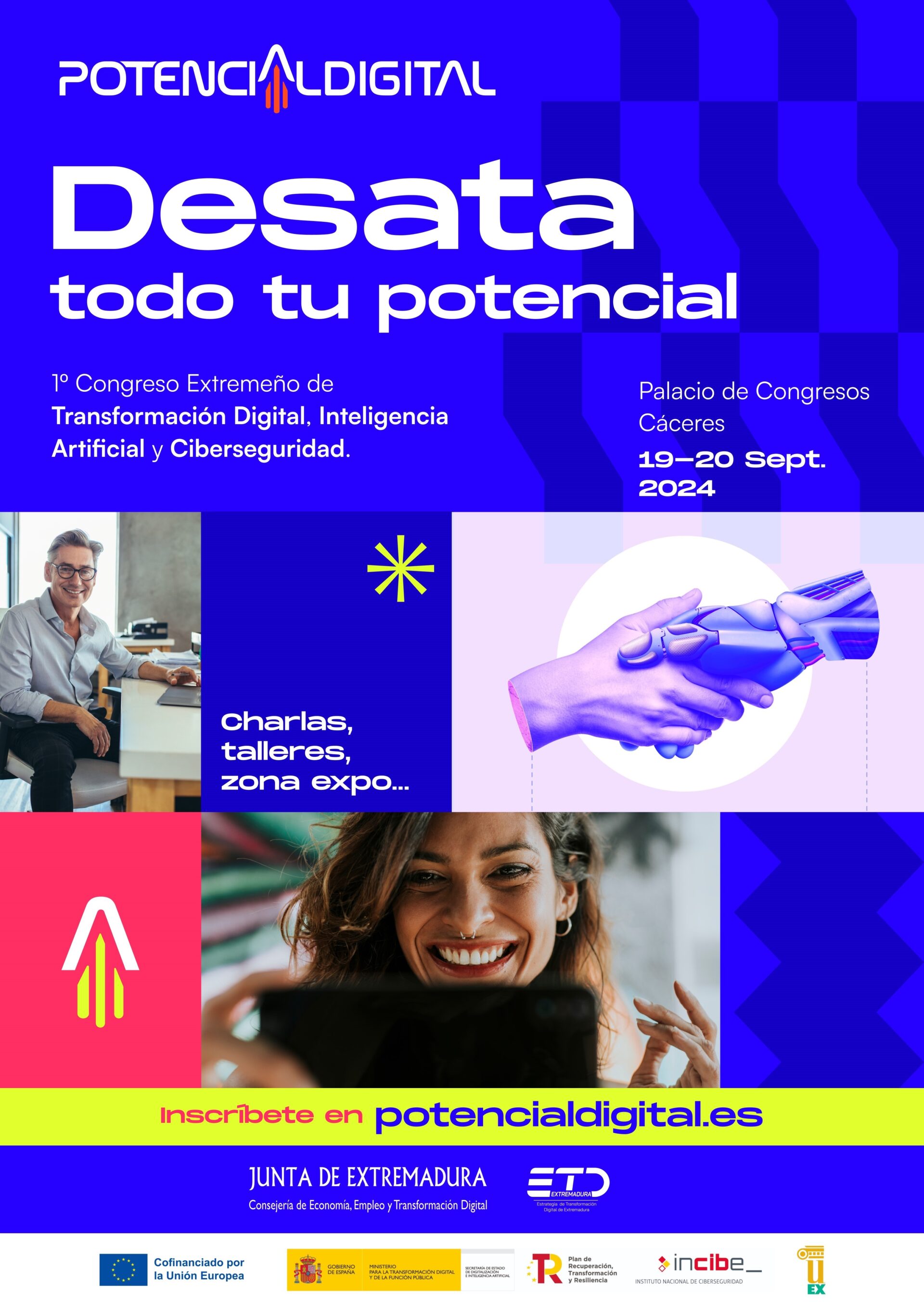 Más de 1.200 empresas y profesionales se han inscrito en el I Congreso ‘Potencial Digital’ de Extremadura que se celebrará en Cáceres en septiembre