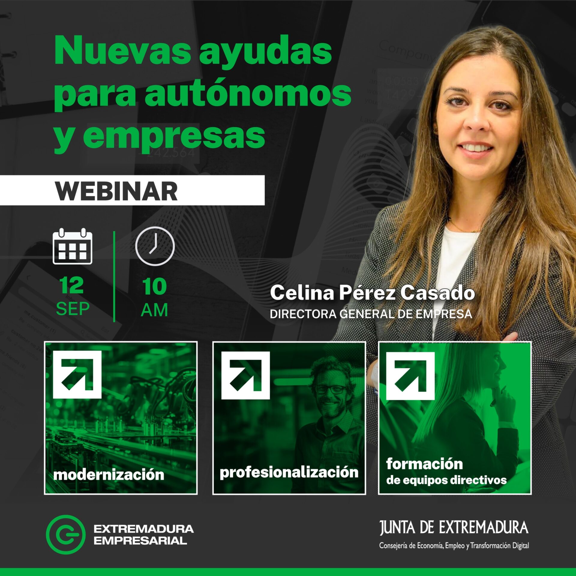 Empresa organiza el próximo 12 de septiembre un webinar sobre las nuevas ayudas para empresas y autónomos