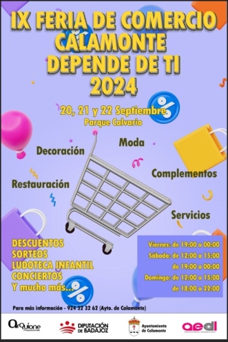 Calamonte vuelve a impulsar los negocios locales con su Feria de Comercio