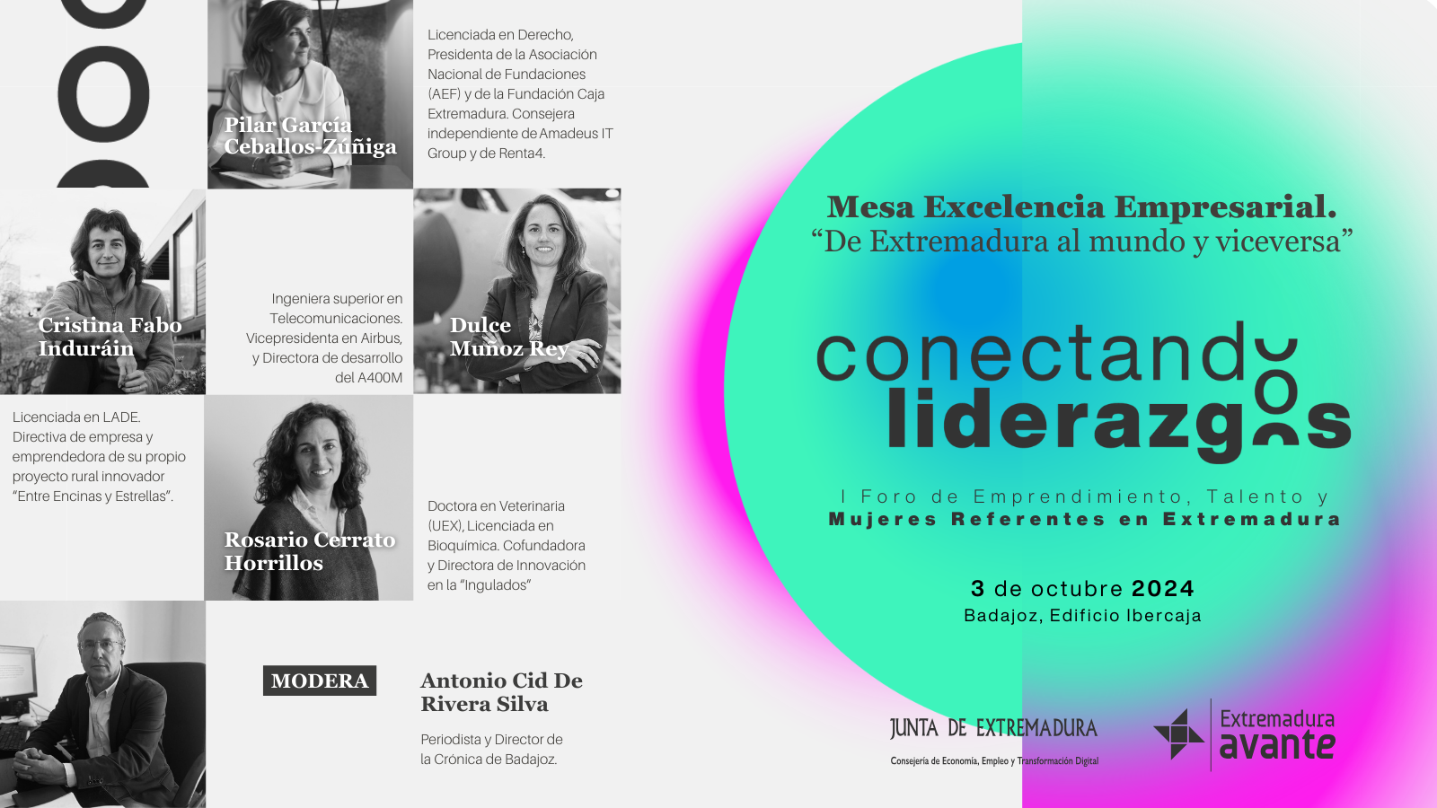 La Junta de Extremadura celebrará el próximo 3 de octubre: “Conectando liderazgos”, un foro dirigido a mujeres emprendedoras