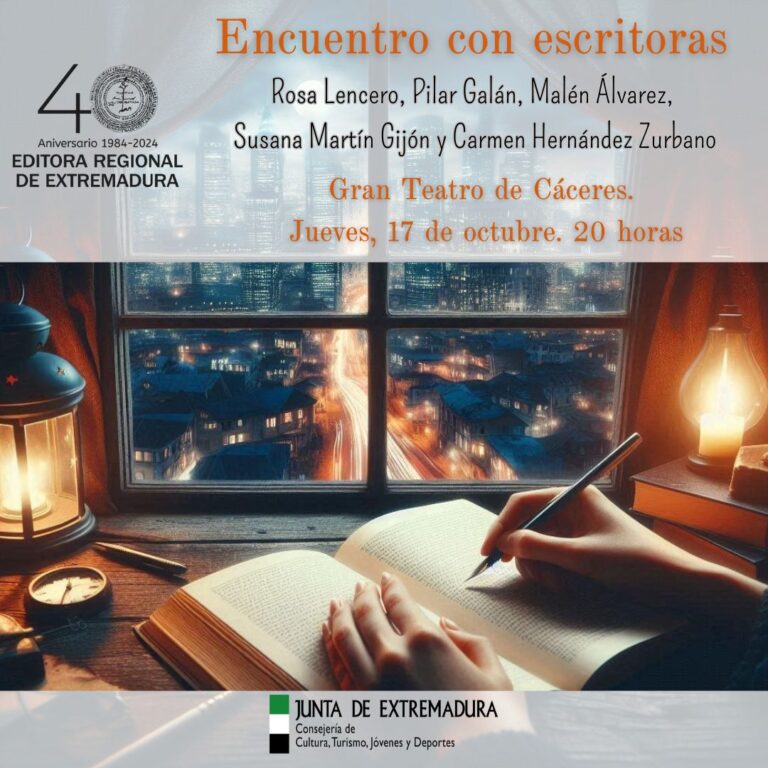 La Junta de Extremadura rinde homenaje a las escritoras en su día con un encuentro literario en el Gran Teatro de Cáceres