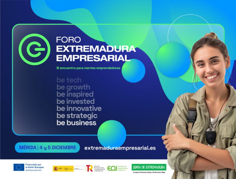 Mérida acogerá el 4 y 5 de diciembre el Foro Extremadura Empresarial para impulsar el ecosistema emprendedor de la región