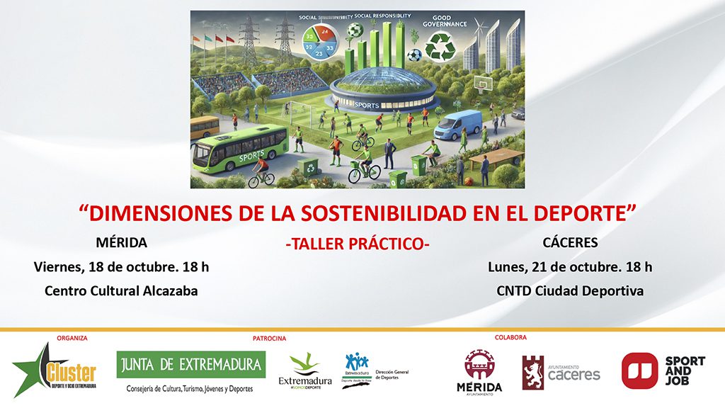 Extremadura impulsa la sostenibilidad en el deporte con talleres prácticos dirigidos a federaciones deportivas