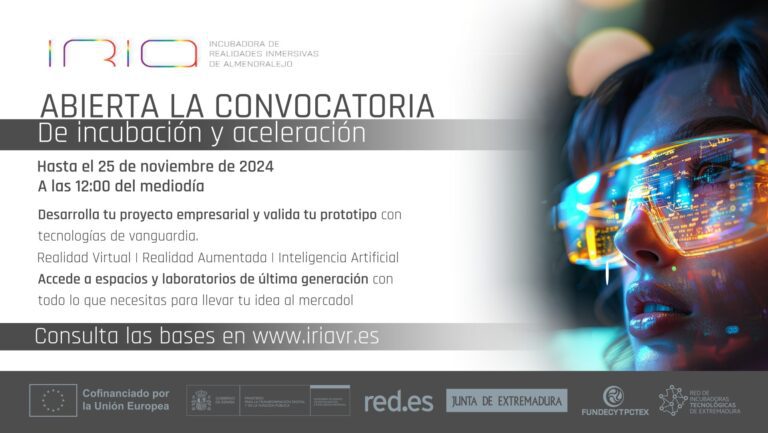 Abierta la primera convocatoria para desarrollar proyectos empresariales en la Incubadora de Realidades Inmersivas de Almendralejo