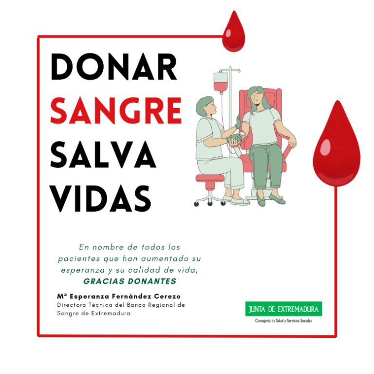 El Banco de Sangre de Extremadura programa el calendario de donaciones de noviembre para disponer de reservas de sangre