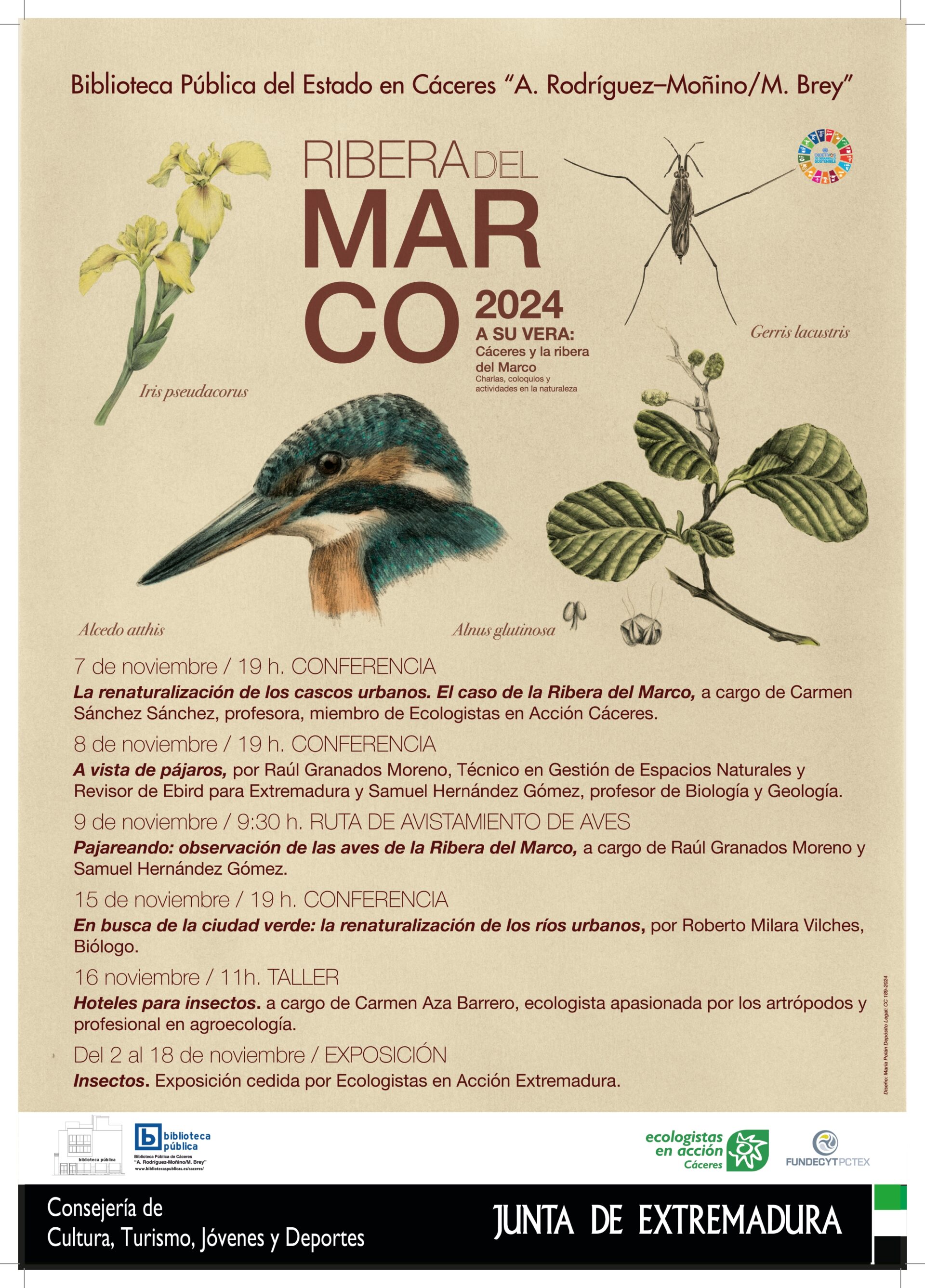 La naturaleza, la mujer y los más pequeños protagonizan las actividades de este mes en la Biblioteca Rodríguez Moñiño-Brey de Cáceres