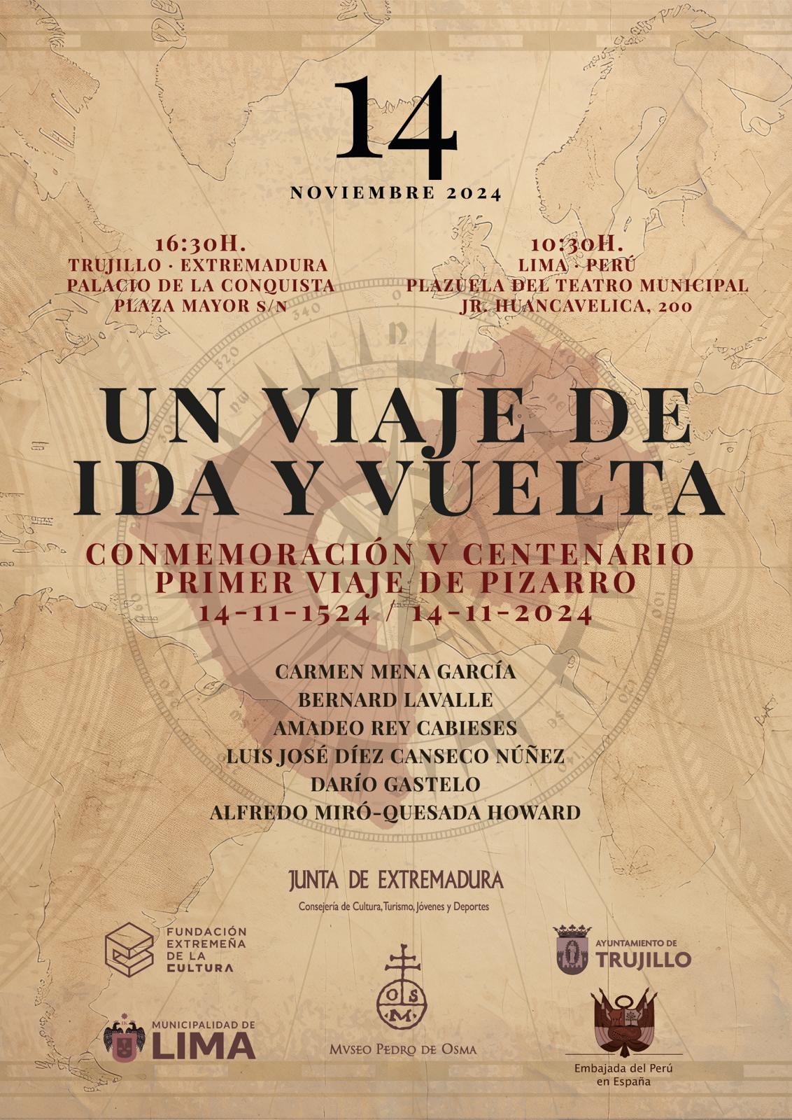 Extremadura conmemora el V centenario del primer viaje de Pizarro con el encuentro `Un viaje de ida y vuelta’