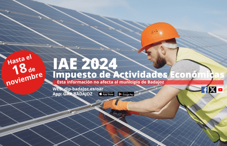 El 18 de noviembre finaliza el plazo de pago de las cuotas municipales del IAE en toda la provincia