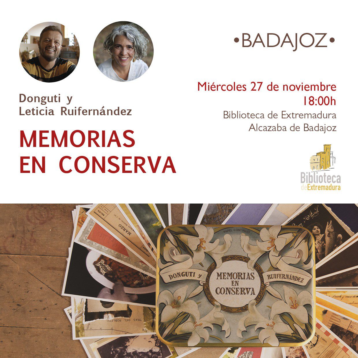 La Biblioteca de Extremadura expone ‘Memorias en conserva’, un homenaje a la memoria oral del siglo pasado