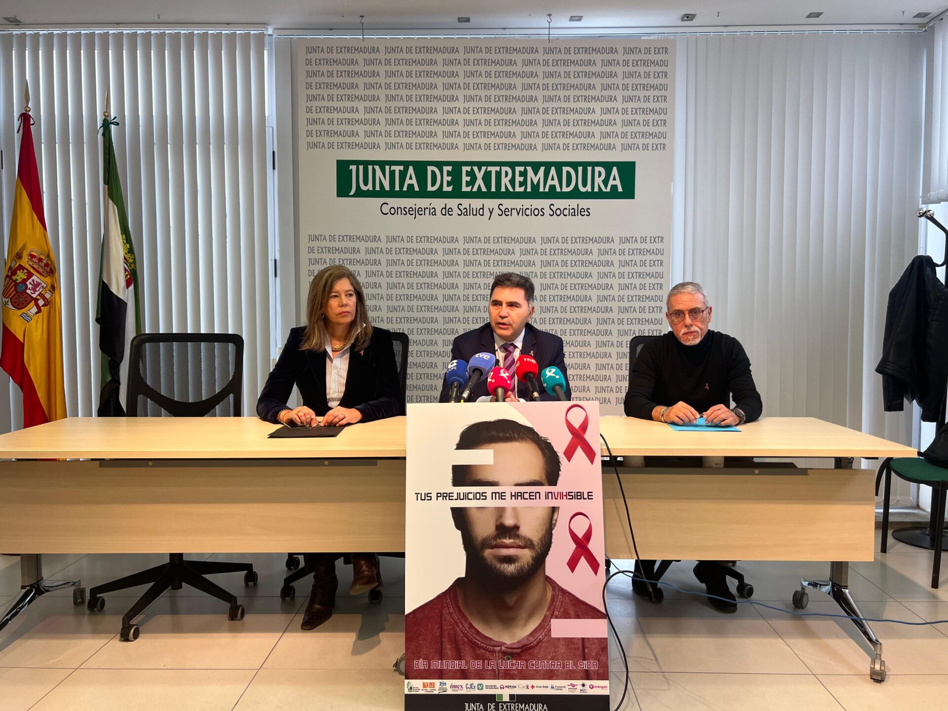 La Junta de Extremadura se suma a la celebración del Día Mundial de la Lucha contra el Sida el próximo 1 de diciembre