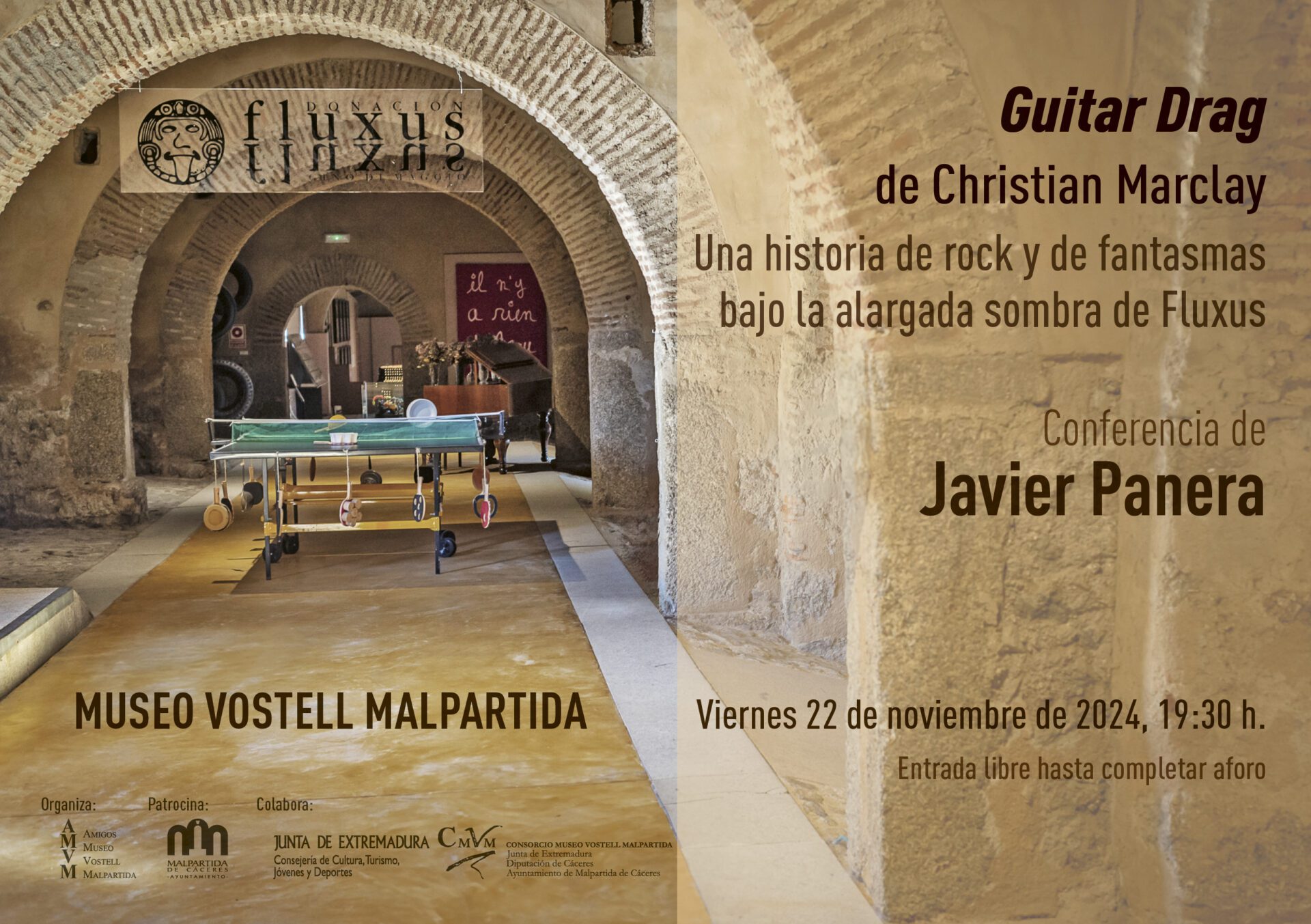 El museo Vostell Malpartida acoge una conferencia de Javier Panera sobre la influencia del movimiento Fluxus en el rock