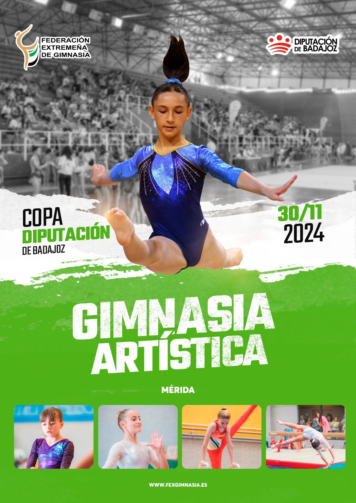 Mérida y Almendralejo acogerán la VII edición de la Copa Diputación de Gimnasia