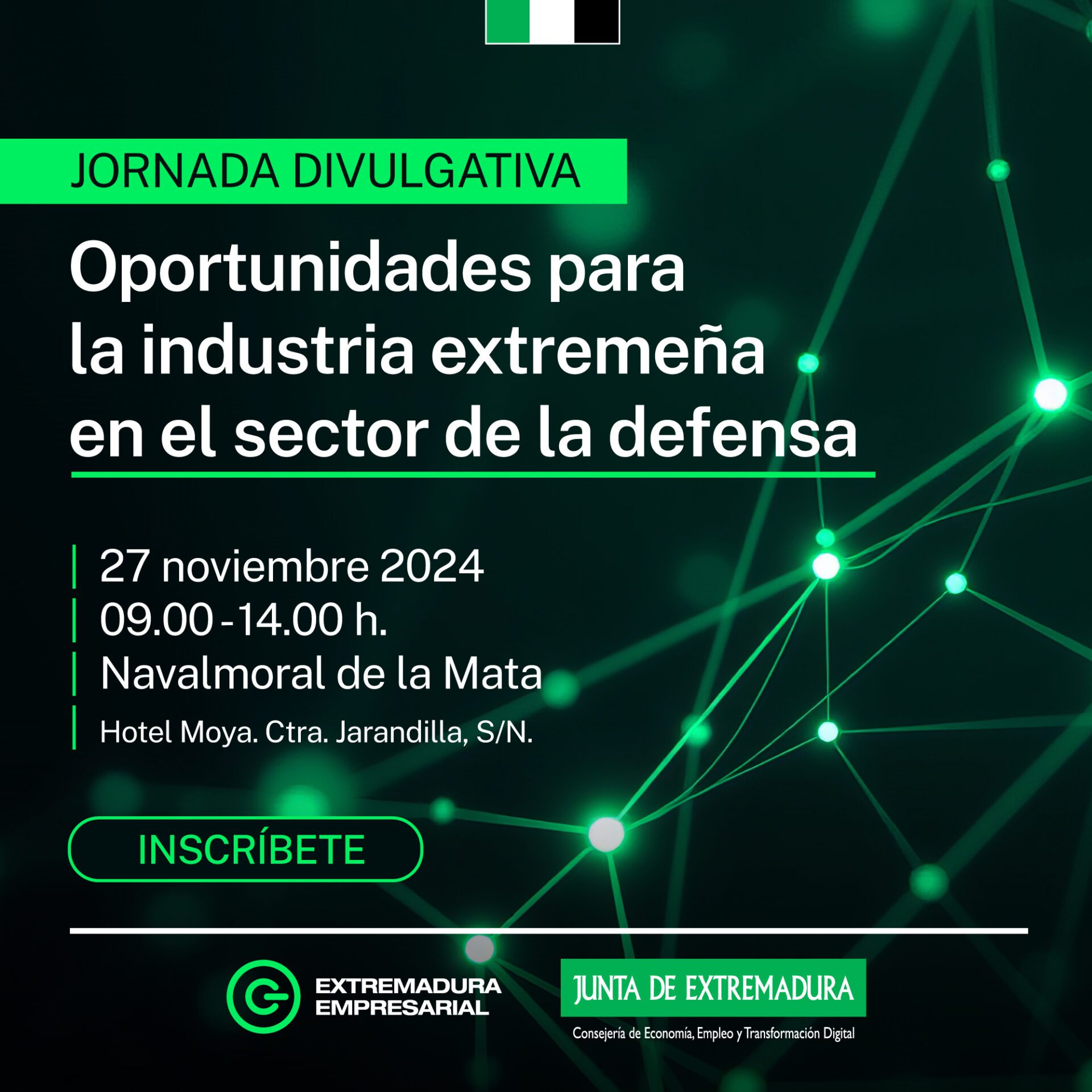 La Junta de Extremadura organiza una jornada divulgativa para explorar oportunidades empresariales en el sector de la defensa