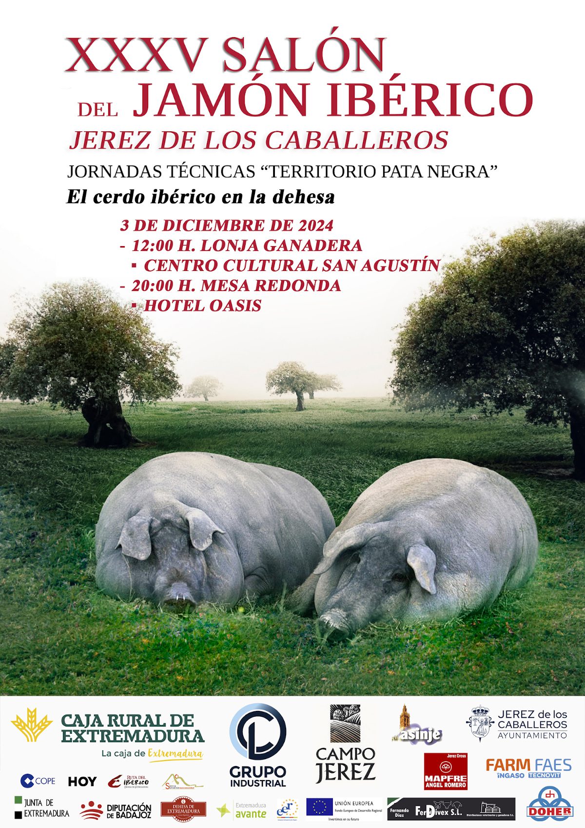 La dehesa y el cerdo ibérico, a debate en Jerez de los Caballeros