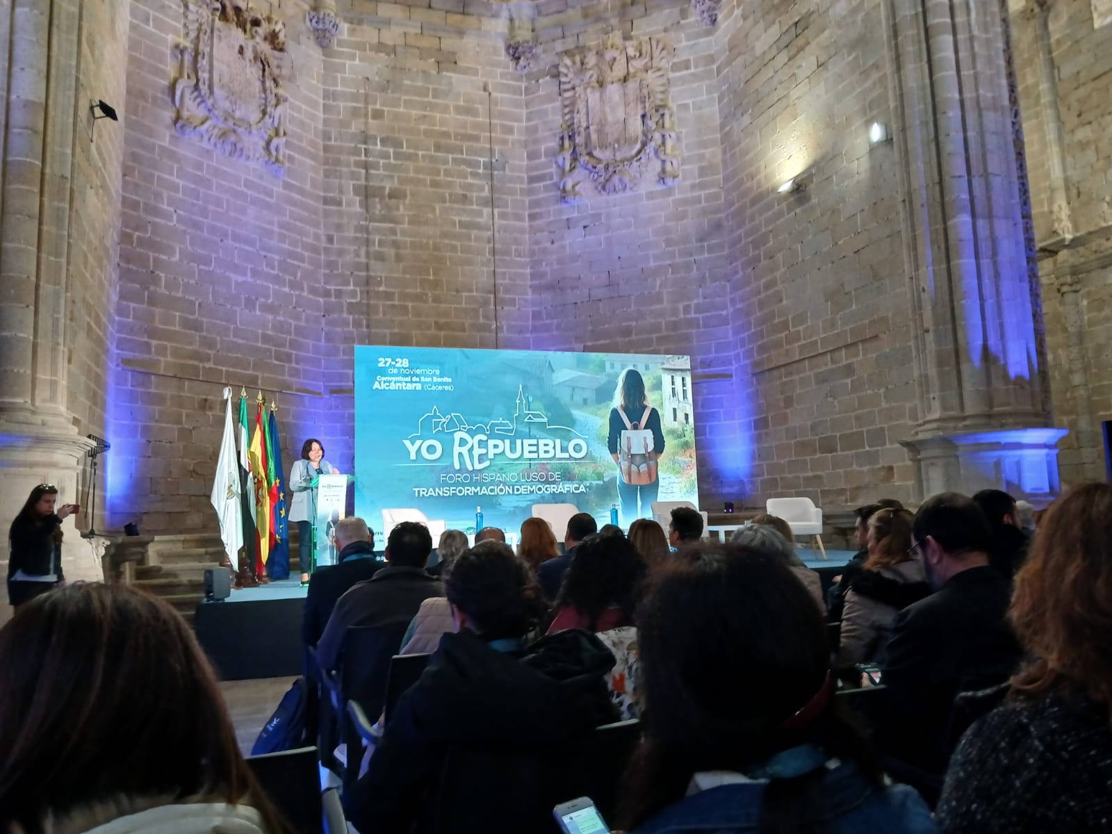 La Diputación de Badajoz participa en el Foro Hispano Luso de Transformación Demográfica ‘Yo Repueblo’ en Alcántara