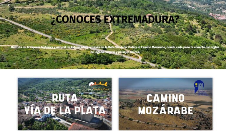 La Junta crea una web con audioguías turísticas de la Ruta Vía de la Plata y el Camino Mozárabe