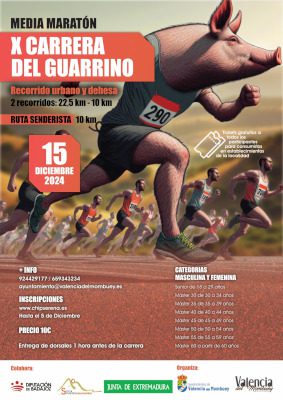 Últimas horas para inscribirse en la Media Maratón X Carrera del Guarrino de Valencia del Mombuey