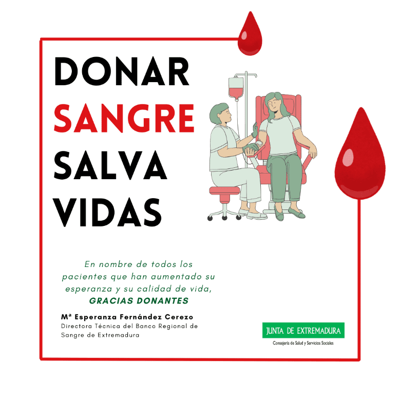 El Banco de Sangre de Extremadura programa el calendario de donaciones de enero para disponer de reservas de sangre