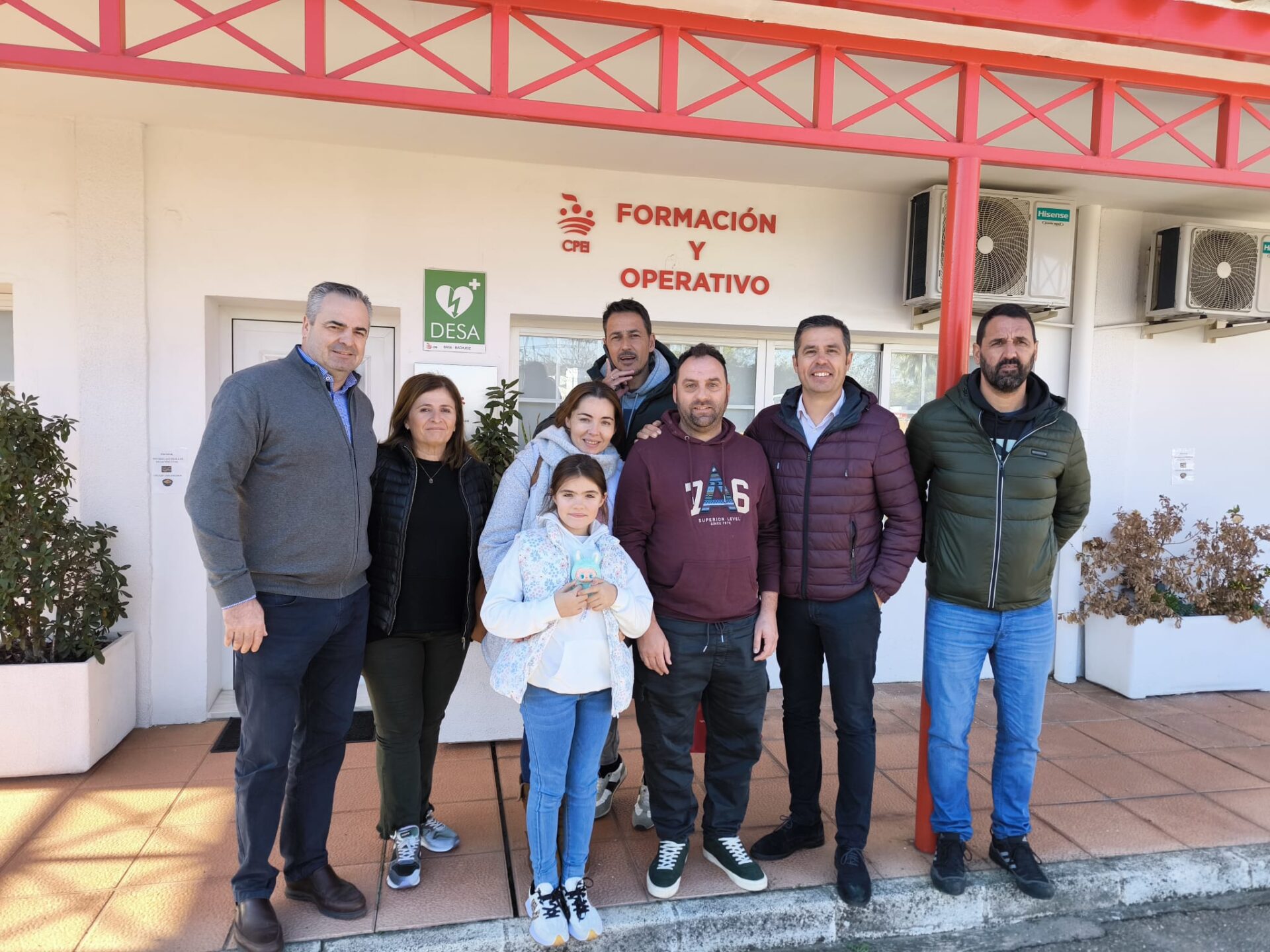 Catarroja (Valencia) agradece el trabajo a los bomberos de la Diputación de Badajoz