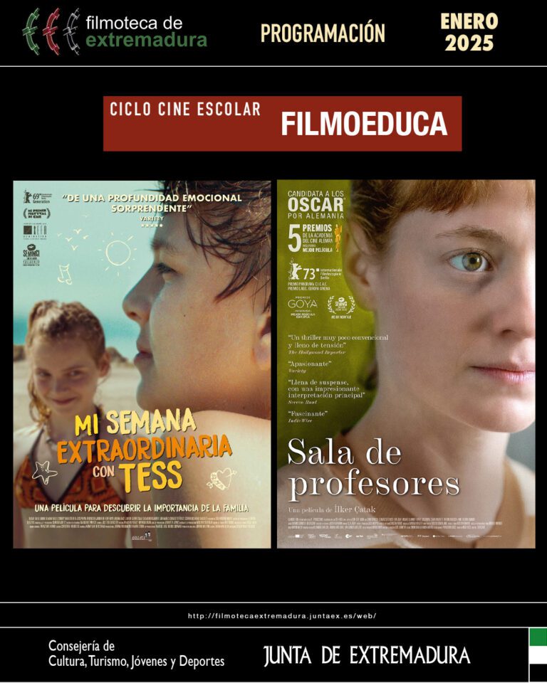 La Filmoteca de Extremadura comienza su programación de 2025 con una selección de 14 películas en sus cuatro sedes