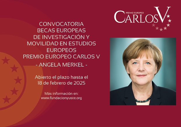 La Fundación Yuste abre la convocatoria para 18 Becas Doctorales Europeas de Investigación y Movilidad en Estudios Europeos Premio Europeo Carlos V-Angela Merkel