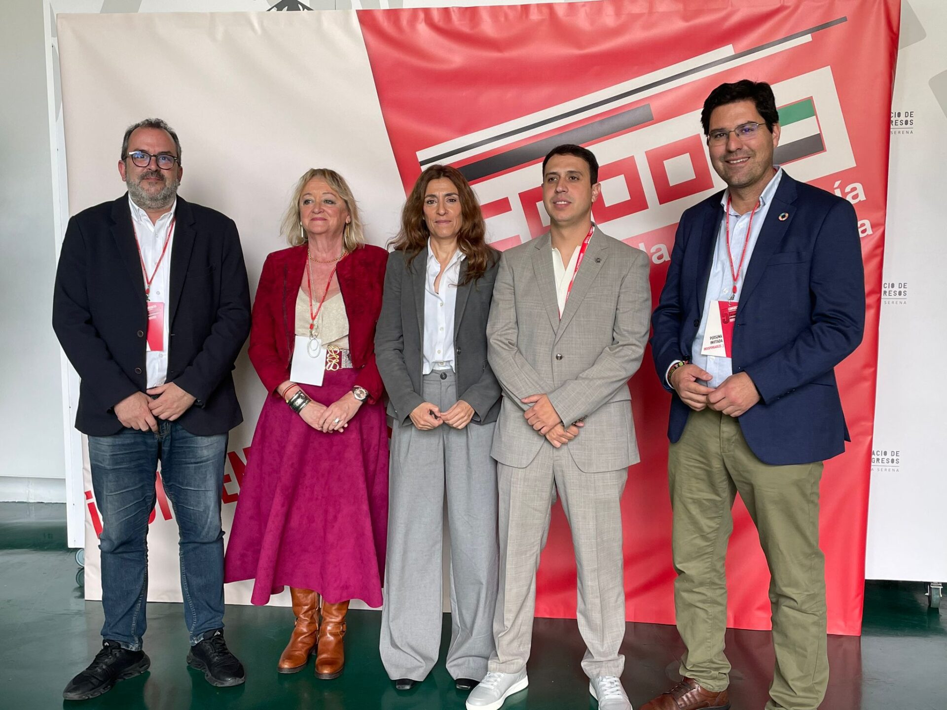 El Vicepresidente Tercero de la Diputación de Badajoz, Ramón Díaz Farias, asiste al Congreso de la Federación de Servicios a la Ciudadanía de CCOO Extremadura en Villanueva de la Serena