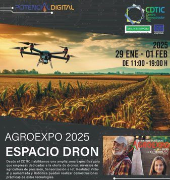 El Espacio Dron vuelve a AGROEXPO para mostrar las posibilidades de los drones en la agricultura de precisión