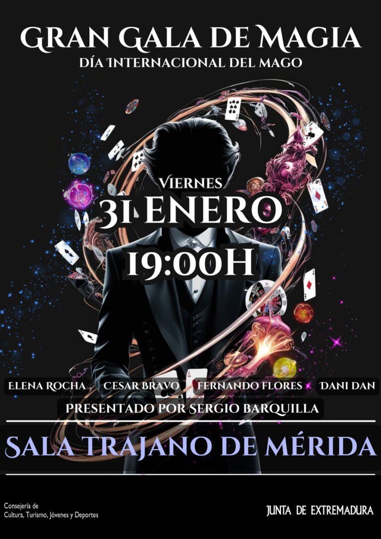 La Sala Trajano de Mérida celebra el Día Internacional del Mago con una gala conducida por el extremeño Sergio Barquilla