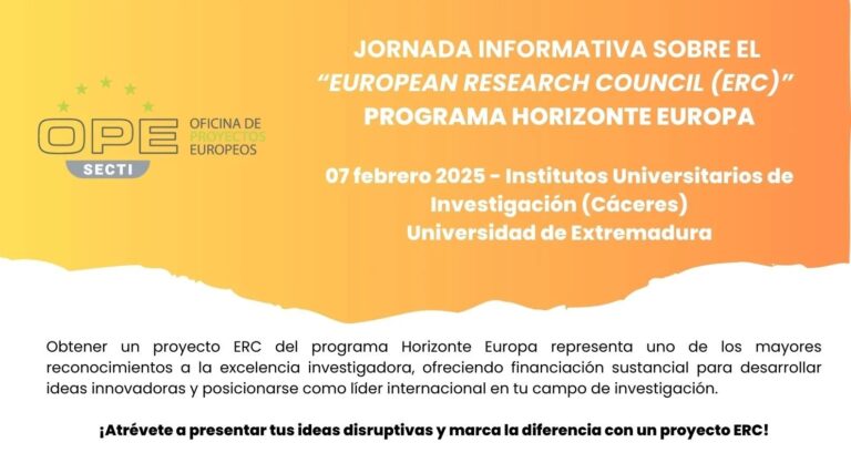 Ciencia organiza una jornada sobre nuevas oportunidades de financiación para la investigación extremeña con la participación de la Comisión Europea
