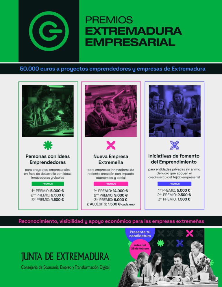 Últimos días para presentar candidaturas a los Premios Extremadura Empresarial