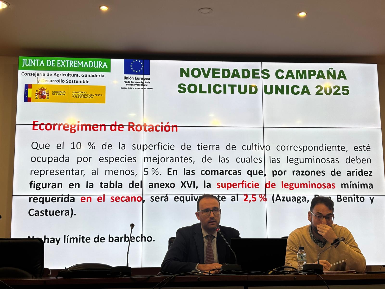 La Junta presenta las novedades de la solicitud única de la PAC para 2025
