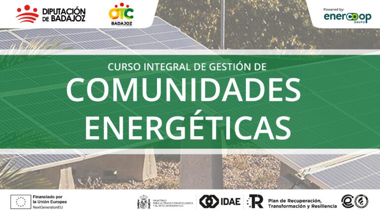 La OTC Provincial de Badajoz lanza un curso integral de gestión de comunidades energéticas en la provincia