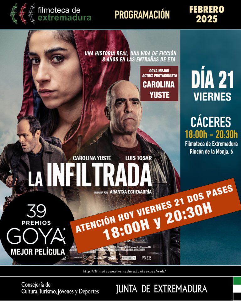 La Filmoteca programa pases extra para la proyección de ‘La infiltrada’ este viernes en previsión de la gran afluencia de público