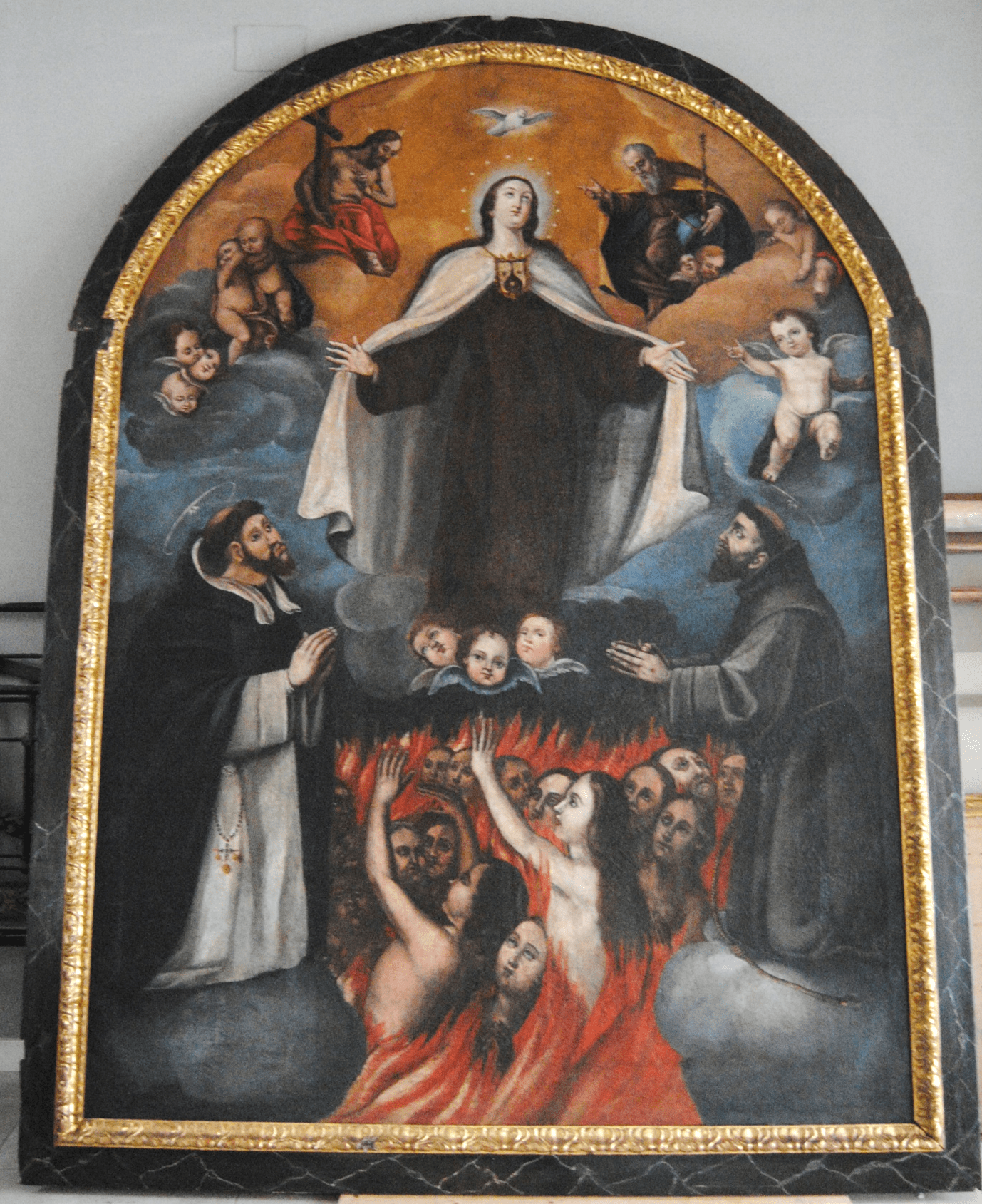 La Junta de Extremadura finaliza la restauración de dos cuadros de ánimas en Calamonte y Mérida