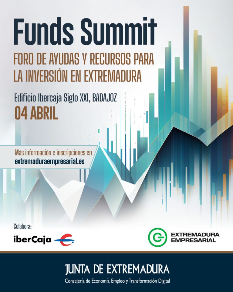 Abierta la inscripción para participar en Funds Summit, el foro de ayudas y recursos para la inversión empresarial en Extremadura