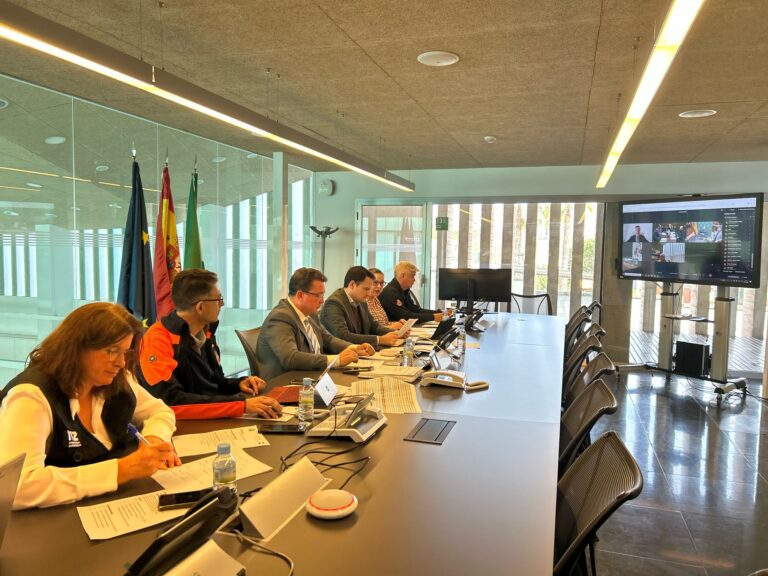 El consejero de Presidencia, Abel Bautista, hace balance tras la reunión del CECOP en el 112 Extremadura