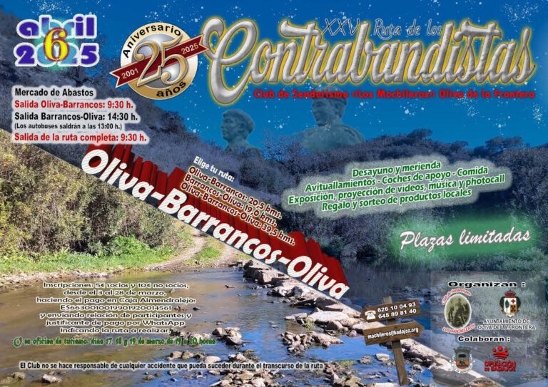 La Ruta de los Contrabandistas de Oliva de la Frontera cumple 25 años