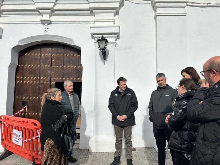 El consejero de Presidencia, Abel Bautista, visita las zonas afectadas por la borrasca e informa que Badajoz pasa a la Situación Operativa 0 del Plan INUNCAEX