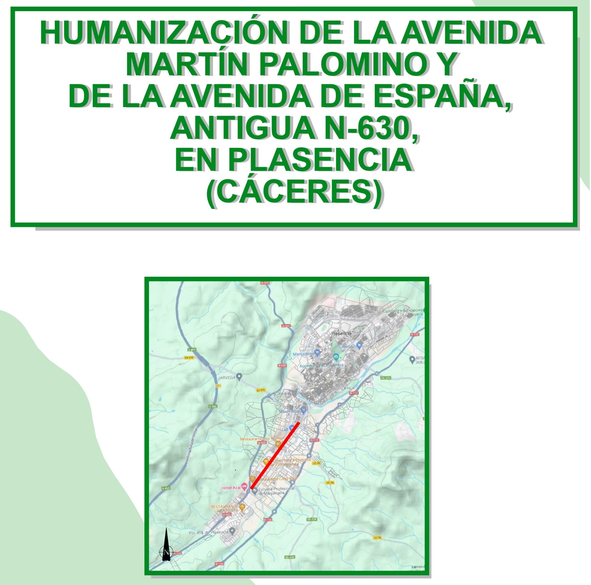 La Junta urge al Gobierno  de España firmar el convenio para poder licitar cuanto antes las obras de la avenida Martín Palomino de Plasencia
