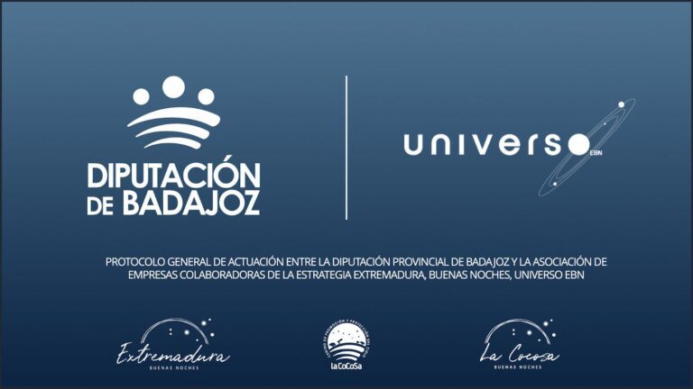 La Diputación de Badajoz firma un protocolo de actuación con Universo EBN para la protección y puesta en valor del cielo nocturno en la provincia