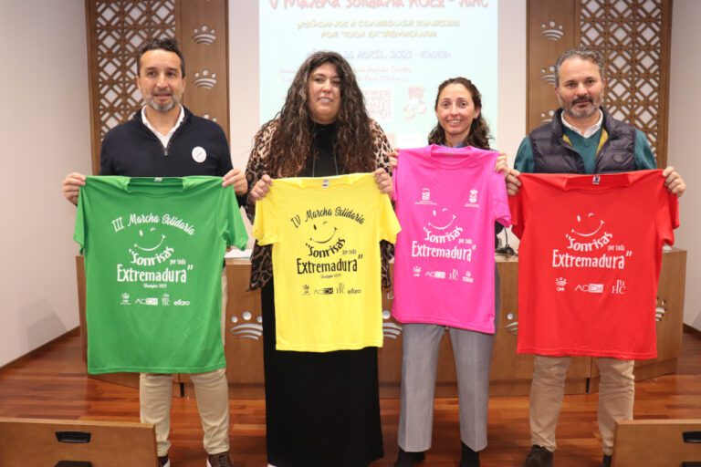 La Diputación de Badajoz, su RUHC, la AOEx y El Faro llaman a participar a toda la provincia en la V Marcha Solidaria