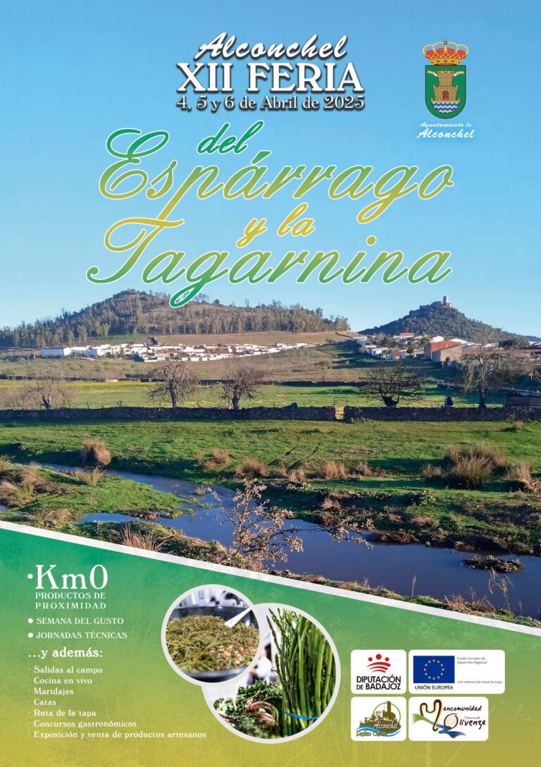 Alconchel dedicará la Feria del Espárrago y la Tagarnina a la unión gastronómica con los lugares del mundo con los que está hermanado