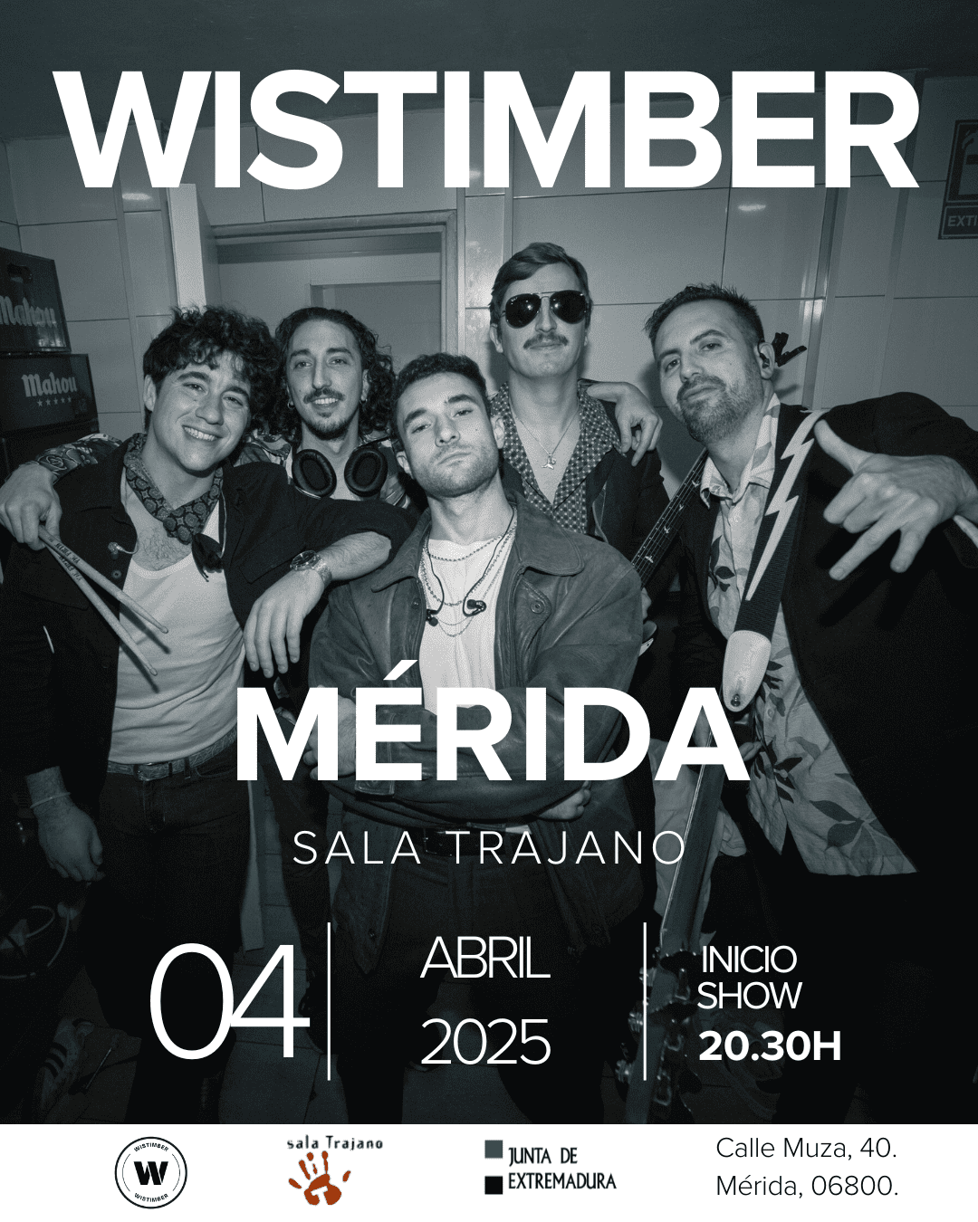 La música joven suena este viernes en la Sala Trajano con el concierto del grupo extremeño Wistimber