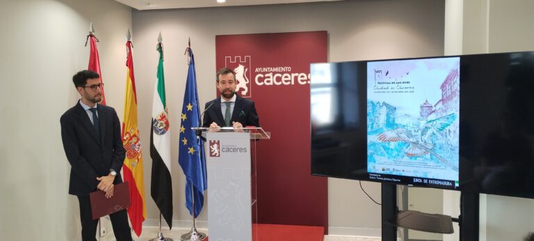 La Junta presenta la programación de la 15 edición del Festival de las Aves ‘Ciudad de Cáceres’